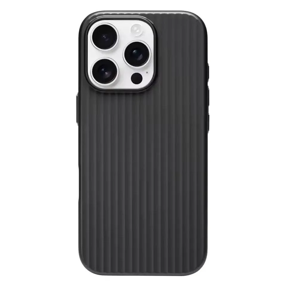 iPhone17ProMaxケース ブラック MagSafe対応 メッキフレーム