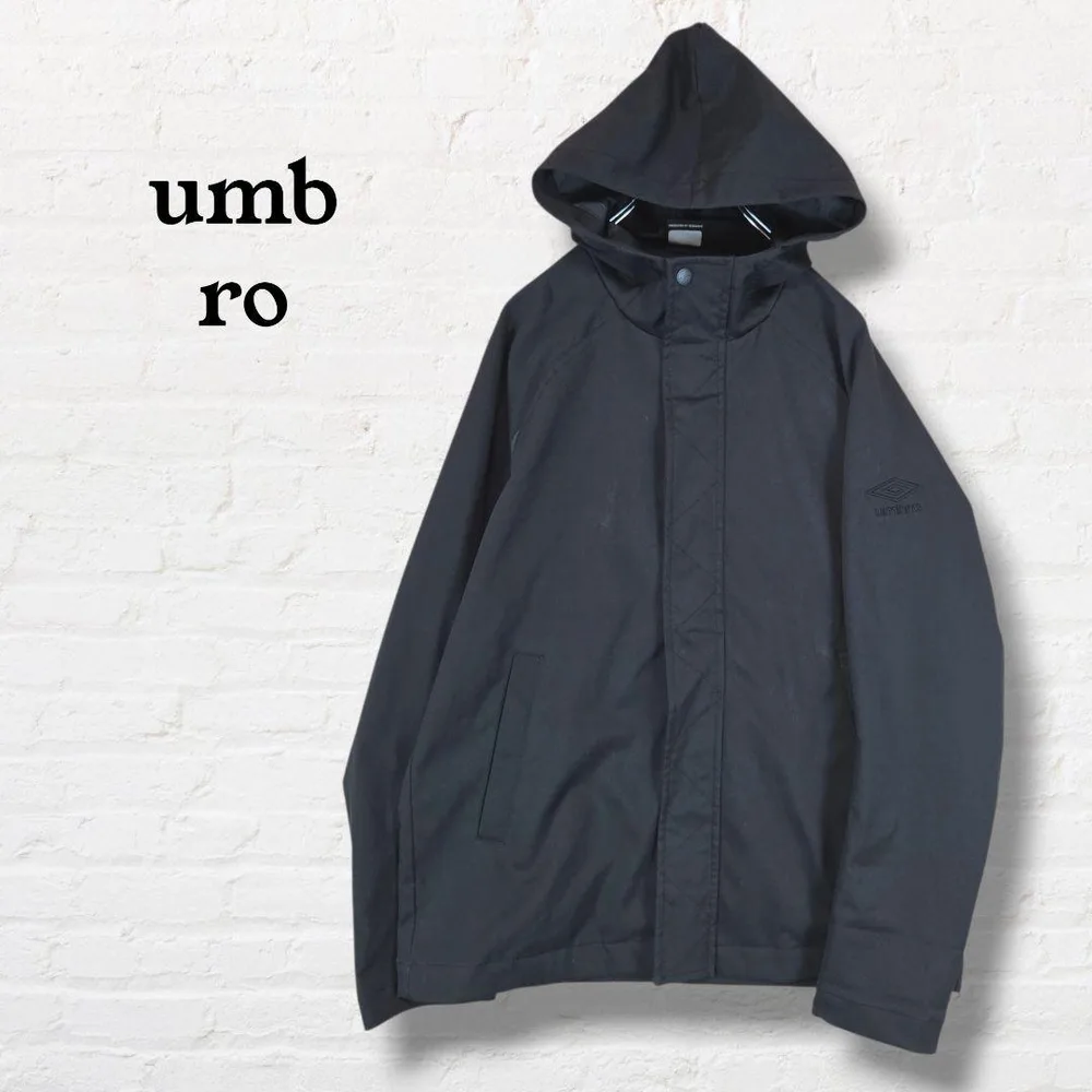 umbro アンブロ☆フーデッドジャケット パーカー アウター【M】黒