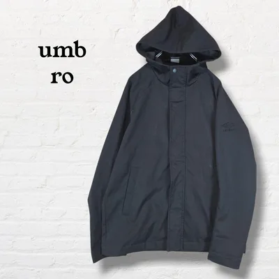 umbro アンブロ☆フーデッドジャケット パーカー アウター【M】黒