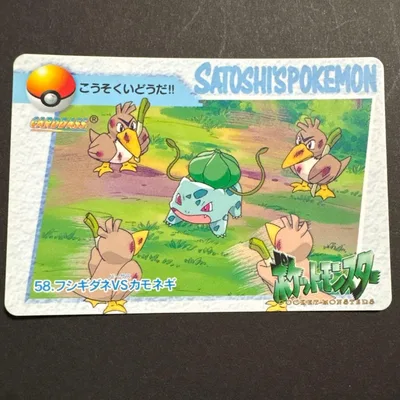 ポケモン カードダス 58 フシギダネVSカモネギ