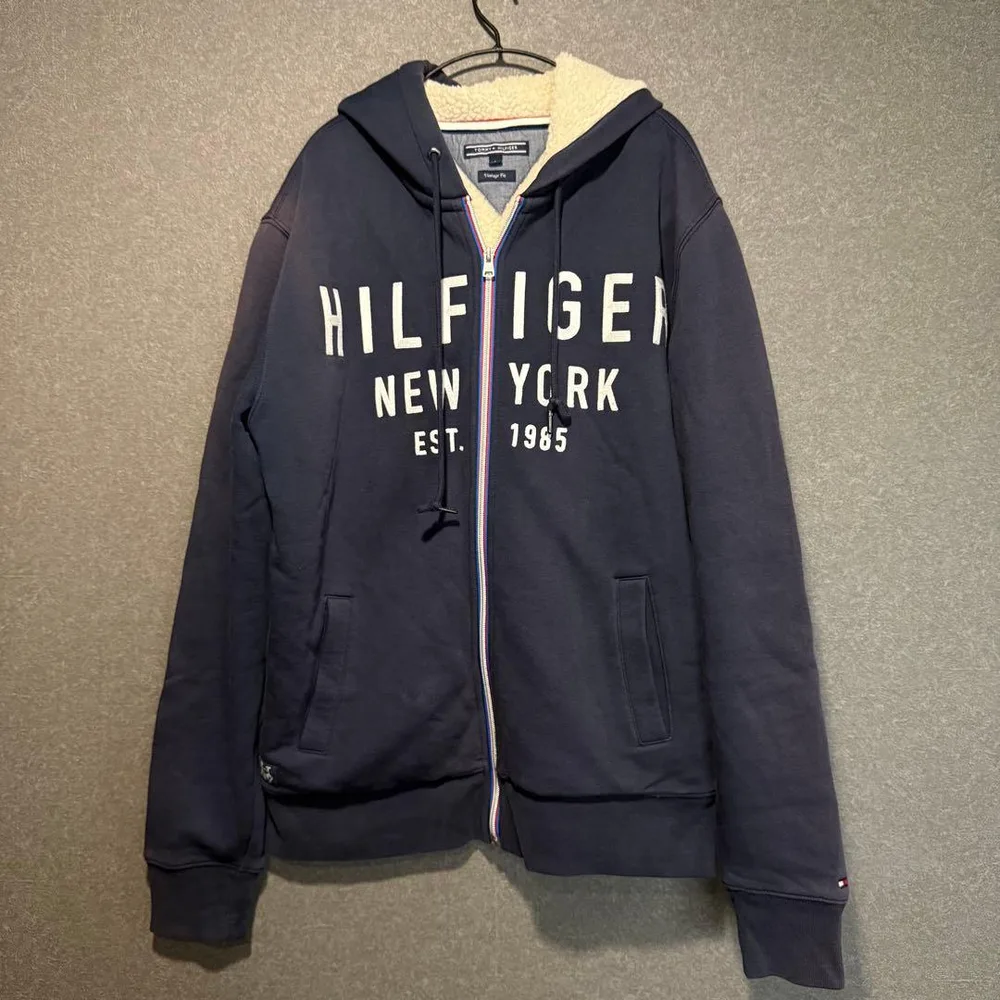 訳あり トミーヒルフィガー Tommy Hilfiger パーカー 裏地ボア付き