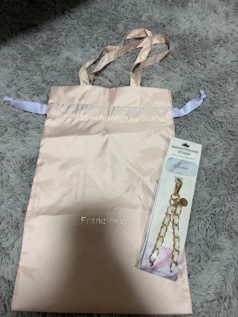 【新品未使用】Francfranc スマホショルダーストラップ