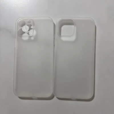 iPhone12 pro max iphoneケース マット半透明 極薄2個