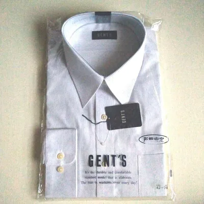 GENT'S 長袖 ワイシャツ 42-78 形態安定 ピンストライプ
