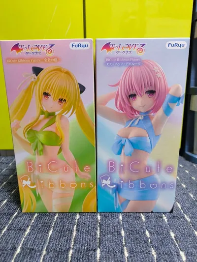 ToLOVEるダークネス BiCuteフィギュア 2点セット モモ 金色の闇