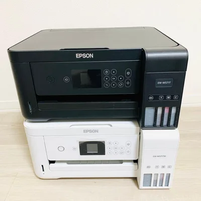ジャンク EPSON インクジェットプリンター EW-M571T 2台 通電確認