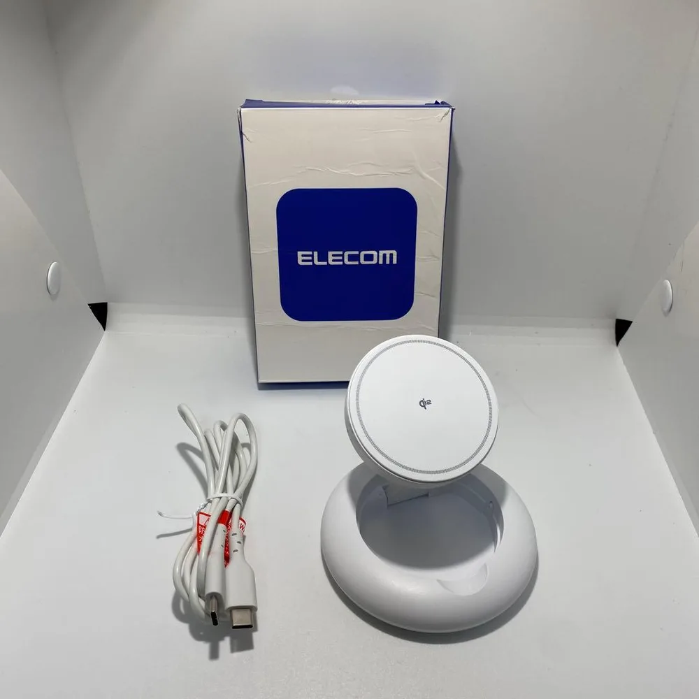ELECOM Qi2対応 ワイヤレス充電器 本体【EC-MA08WH】