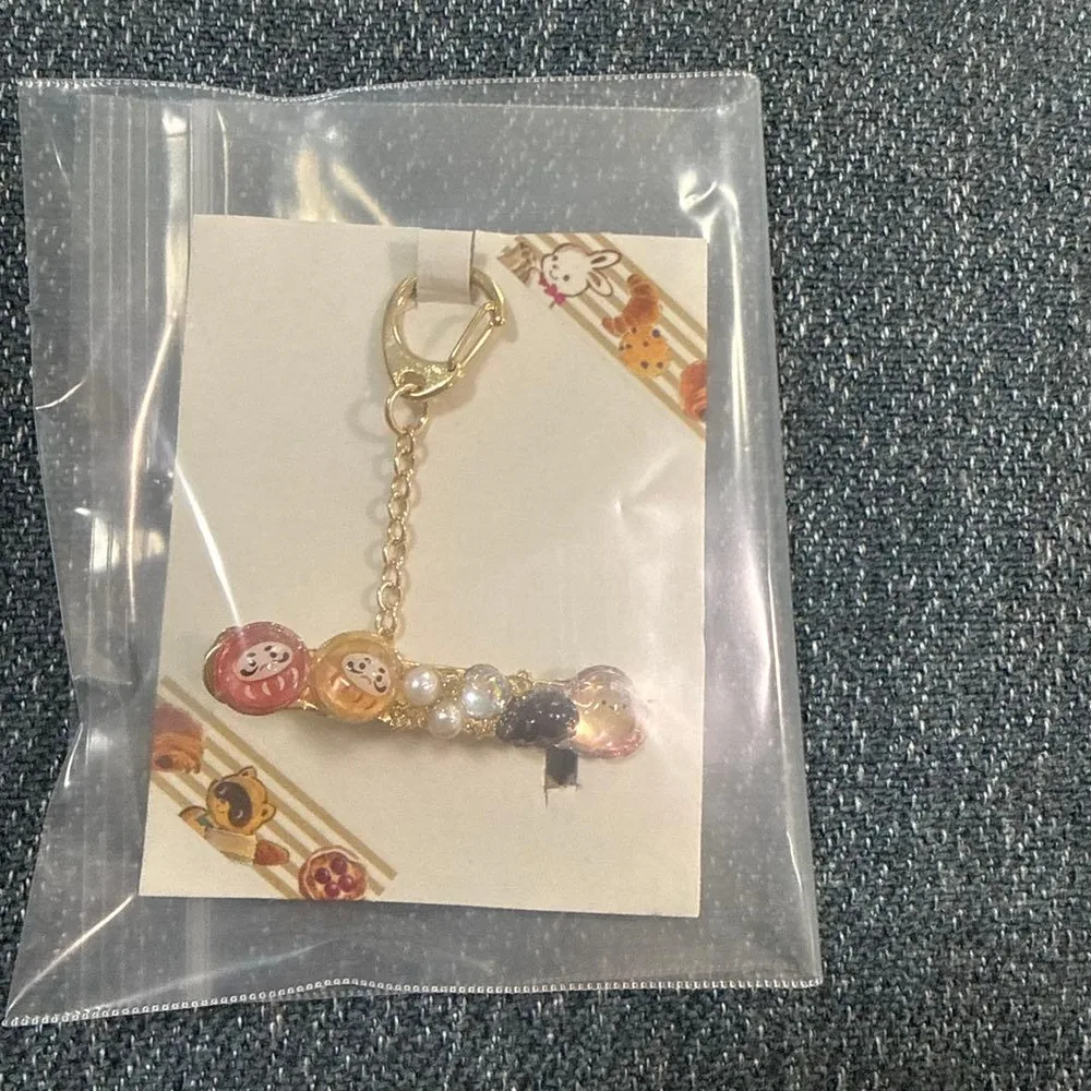 だるま&おばけ✳︎キラキラ バッグキークリップ ハンドメイド
