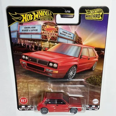 ランチア デルタ インテグラーレ ホットウィール プレミアム ミニカー レッド