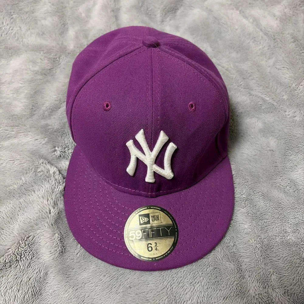 NEW ERA ニューヨークヤンキース キャップ パープル 6 3/4
