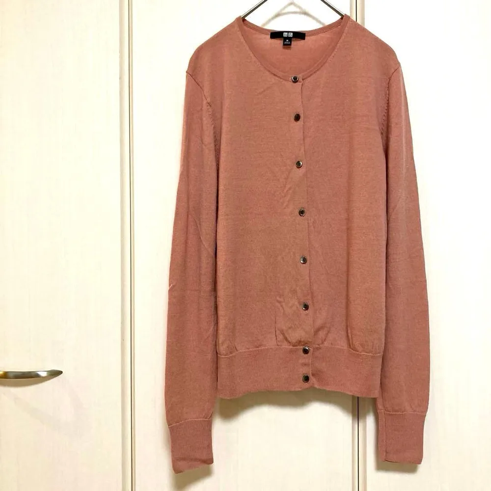 ✅エクストラファインメリノクルーネックカーディガン長袖❤️ 商品番号408708✨