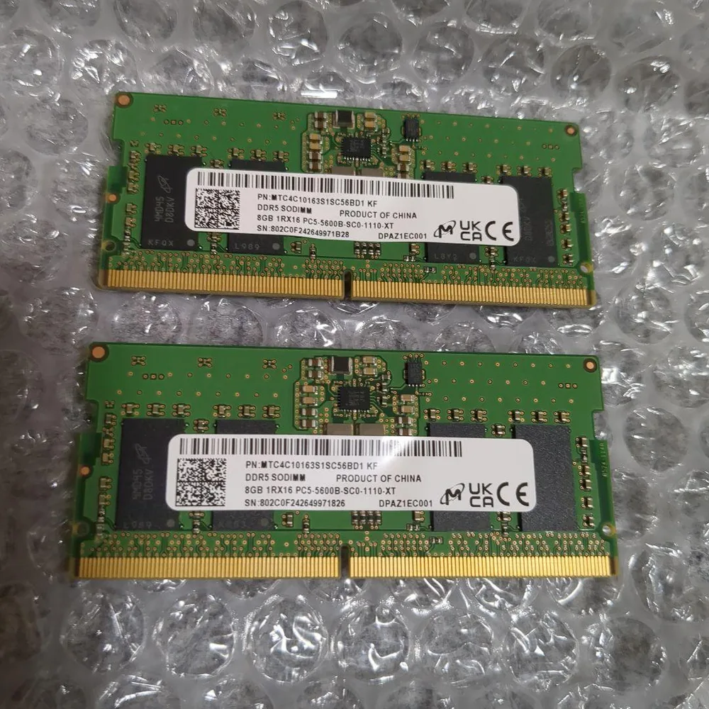 DDR5 SODIMM 8GB 2枚セット PCパーツ メモリー