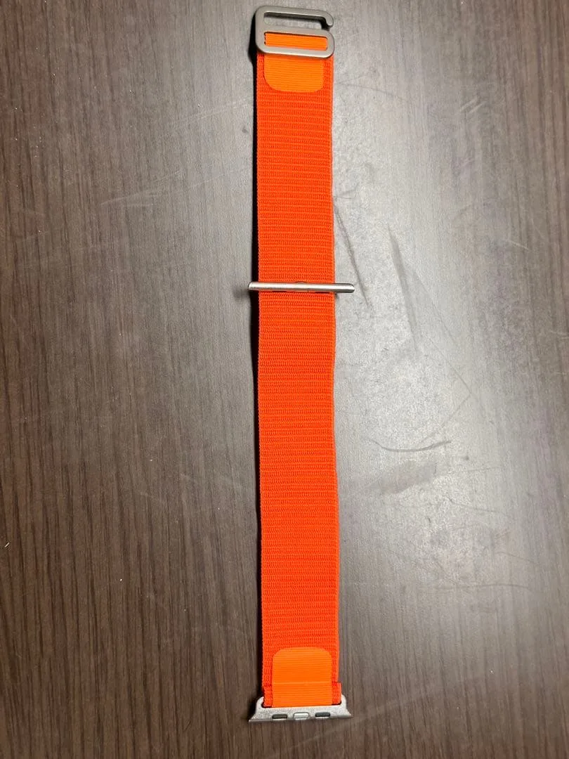 Apple Watch用 非純正アルパインループ バンド オレンジ