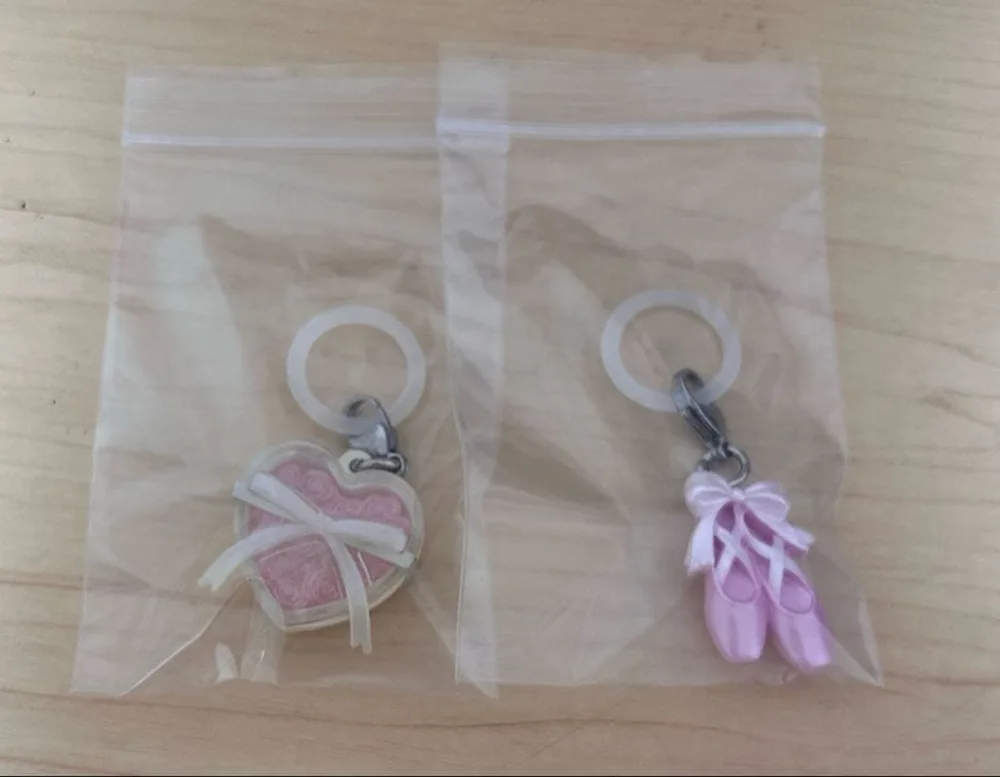めじるしアクセサリー バレエモチーフ トゥシューズ フラワー 2種セット