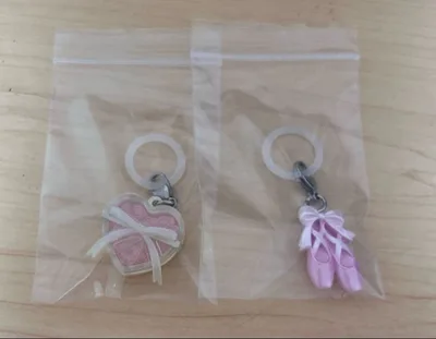 めじるしアクセサリー バレエモチーフ トゥシューズ フラワー 2種セット