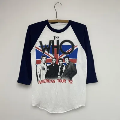 80s USA製 The Who 1982 バンド ザ フー Tシャツ Tee