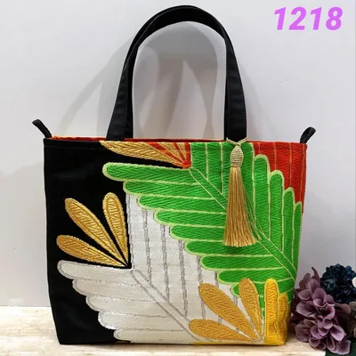 帯リメイク 1218 トートバッグ 一点もの 和モダン 帯バッグ