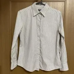 ユニクロ トップス 秋服 ストライプシャツ 長袖 レディース オフィスカジュアル