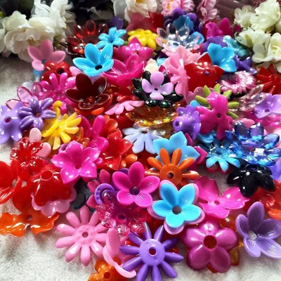 デコパーツ 花芯 造花 フラワーモチーフ デコレーションパーツ プラパーツ