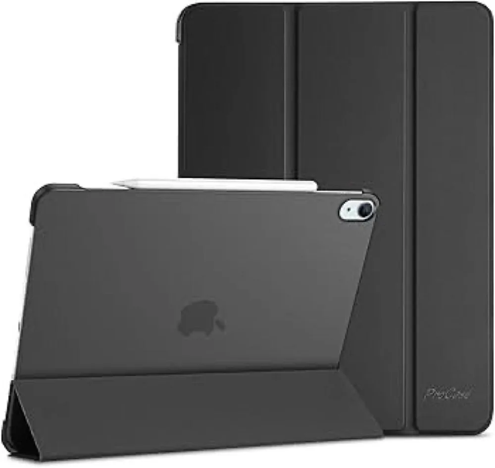 iPad Air 13インチ ケース スリム 耐衝撃 三つ折り スタンド グレー