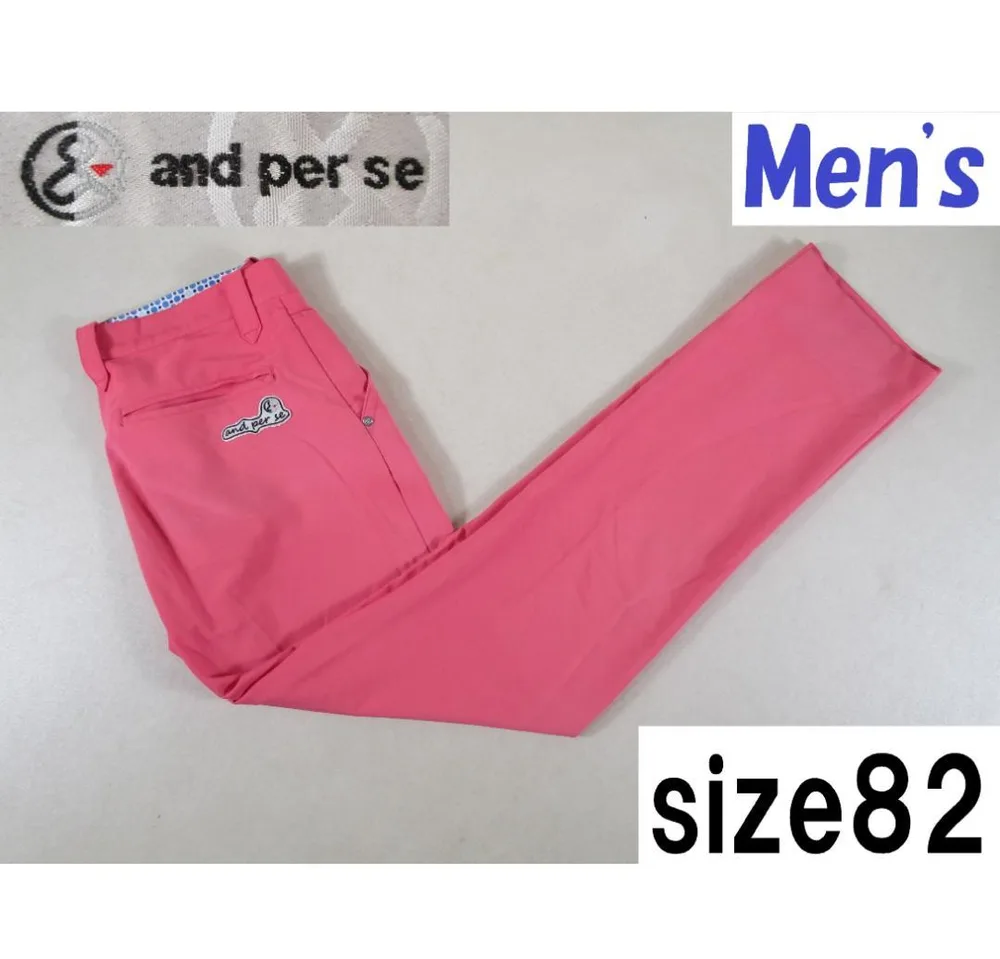 and per se アンパスィ ゴルフパンツ ピンク size82 吸水速乾