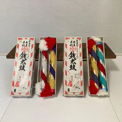 銭太鼓 2個入り×2セット 楽器 出雲 祭 安来節 民謡 郷土 祭 和風 レトロ