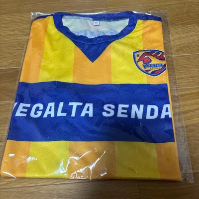 ベガルタ仙台 サッカーシャツ イエロー ブルー M
