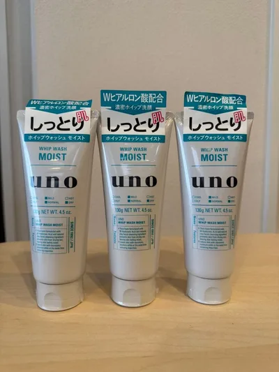 uno ホイップウォッシュ モイスト 130g 3本セット