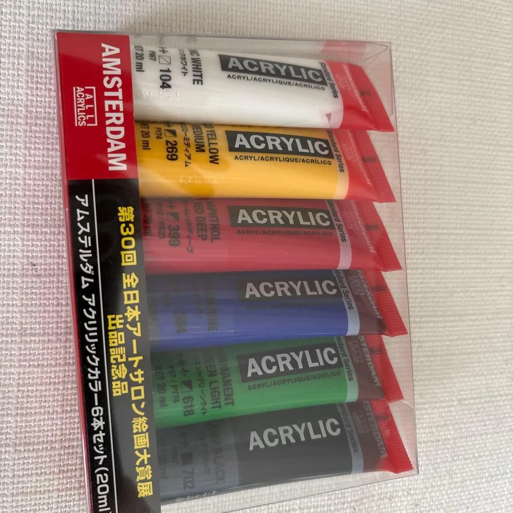 アムステルダム アクリルカラー 6本セット 20ml