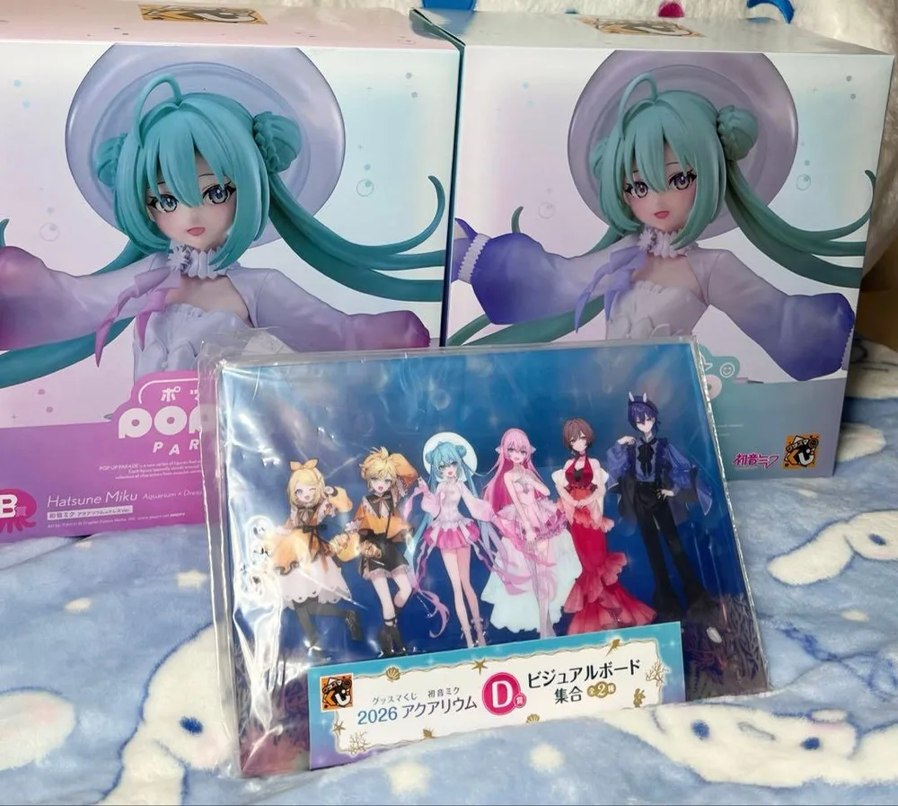 初音ミク フィギュア ポッパレ2026ラストワン賞1個、B賞1個、D賞1個、新品