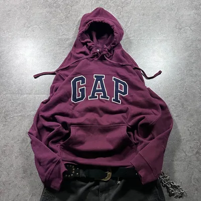 00s【OLD GAP】pullover hoodie/y2k/c-boy 短丈