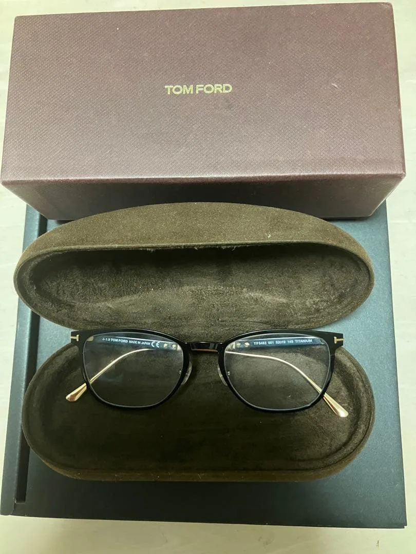 TOM FORD トムフォード メガネ TF5483 001 TITANIUM
