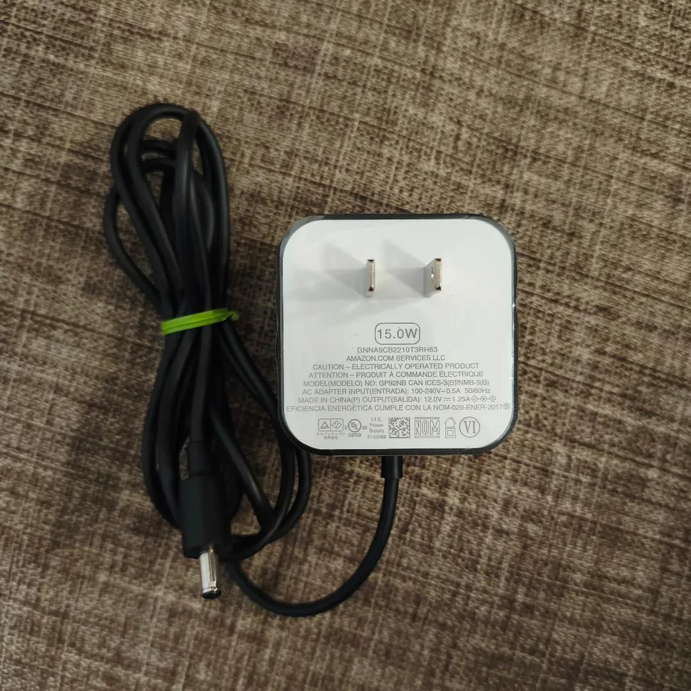 【美品】Amazon 純正品 Echo 15W ACアダプター「GP92NB」