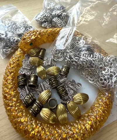 ロンデル 花座 大量まとめ売り セット売り 手芸材料 ハンドメイド 飾り