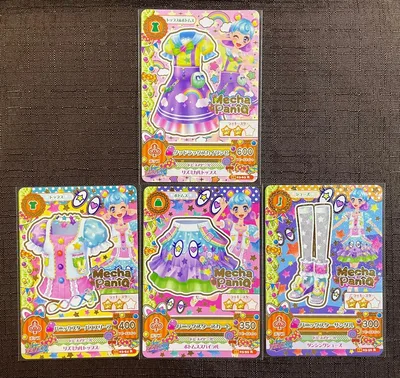 アイカツ パニックスター グッドラックスカイワンピ 4枚セット メチャパニック