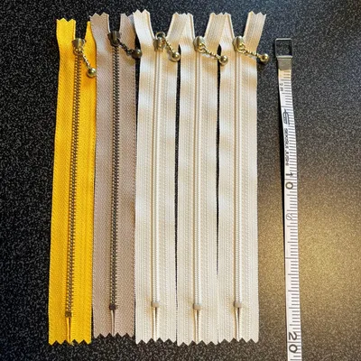 F18-4 ☆18cmファスナー 5本セット ハンドメイド 手芸材料