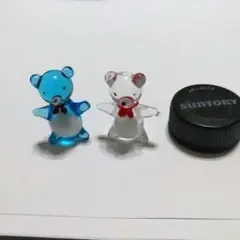 ガラス細工 オブジェ★くま ミニチュア
