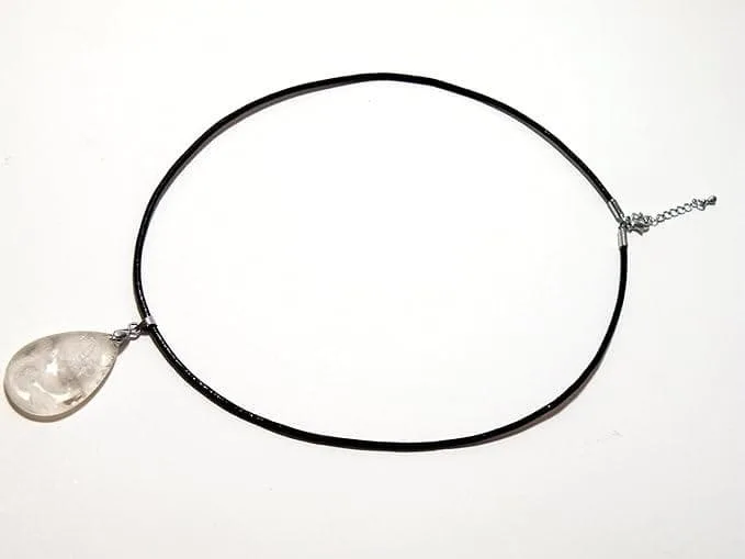 本水晶 3D龍彫刻ペンダント ドロップ clpe-1s