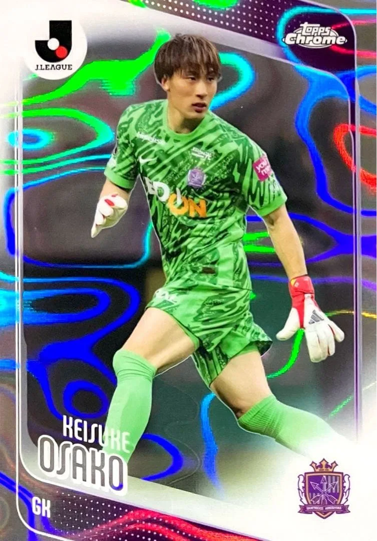 大迫敬介 サンフレッチェ広島 ラバ版パラレル Topps Chrome Jリーグ