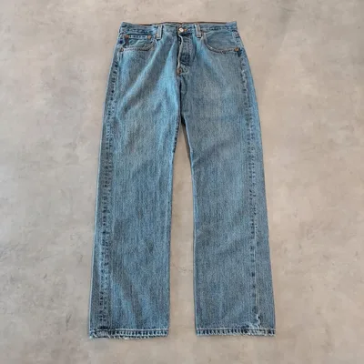 リーバイス501 Levis W34 ブルーデニム 青 古着 ボトム 20741