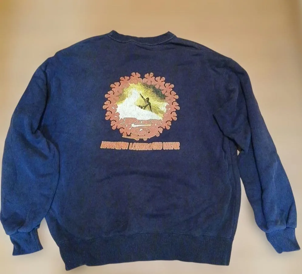 ビンテージ 90s PIKO スウェット ネイビー Y2K バックプリントM