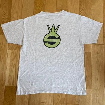 【激レア】80s OLD STUSSY 黒タグ USA製 クラウンロゴ Tシャツ