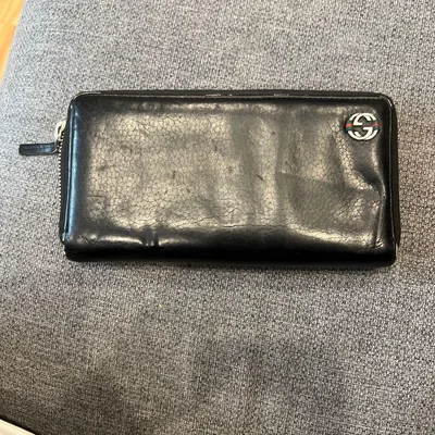 GUCCI ラウンドファスナー長財布 ブラック