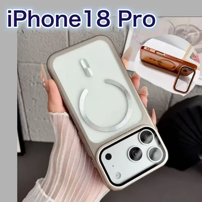 iPhone18 Pro ケース マグセーフ クリア スケルトン カメラ保護
