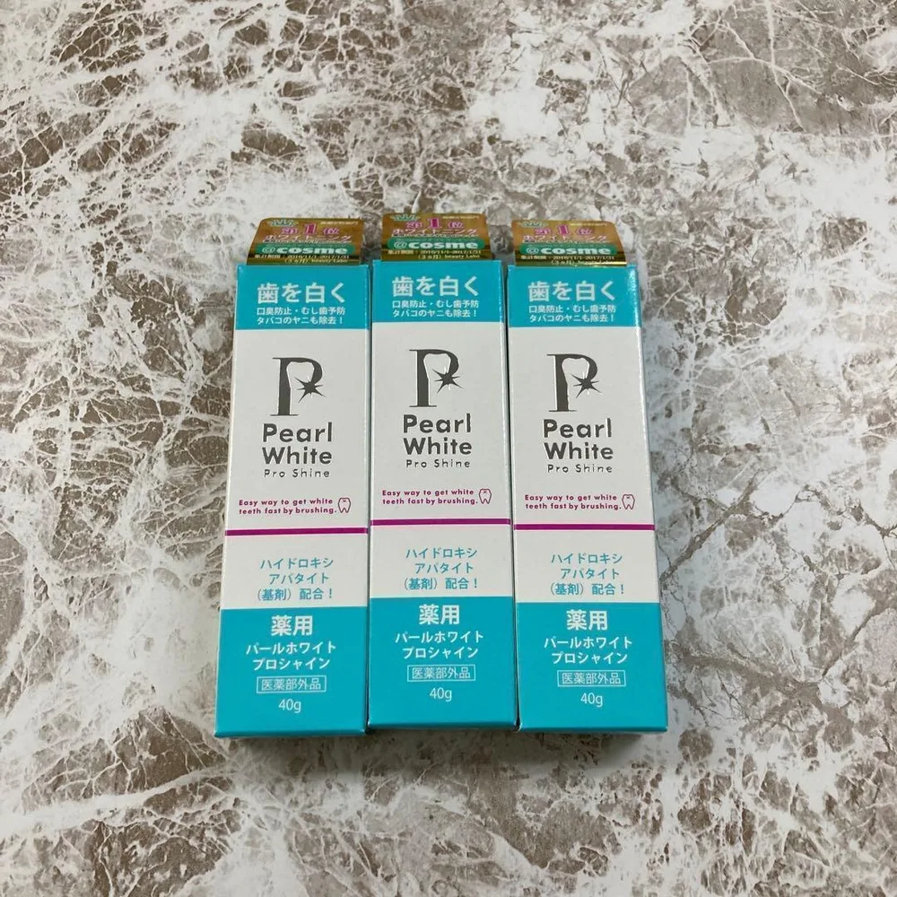 薬用 パールホワイトプロシャイン 40g 3本