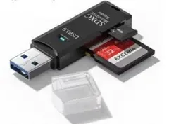 【新品】USB 3.0対応 SDカードリーダー 2個セット(ブラック&ホワイト)