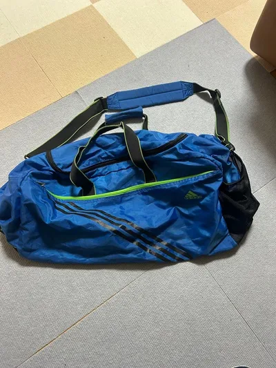 adidas ボストンバッグ ブルー