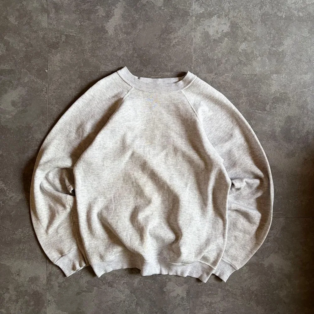 90s Hanes ヴィンテージスウェットトレーナー グレー L 無地 古着