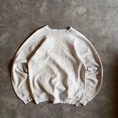90s Hanes ヴィンテージスウェットトレーナー グレー L 無地 古着