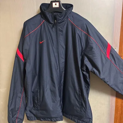 NIKE ナイロンジャケット ネイビー レッド L